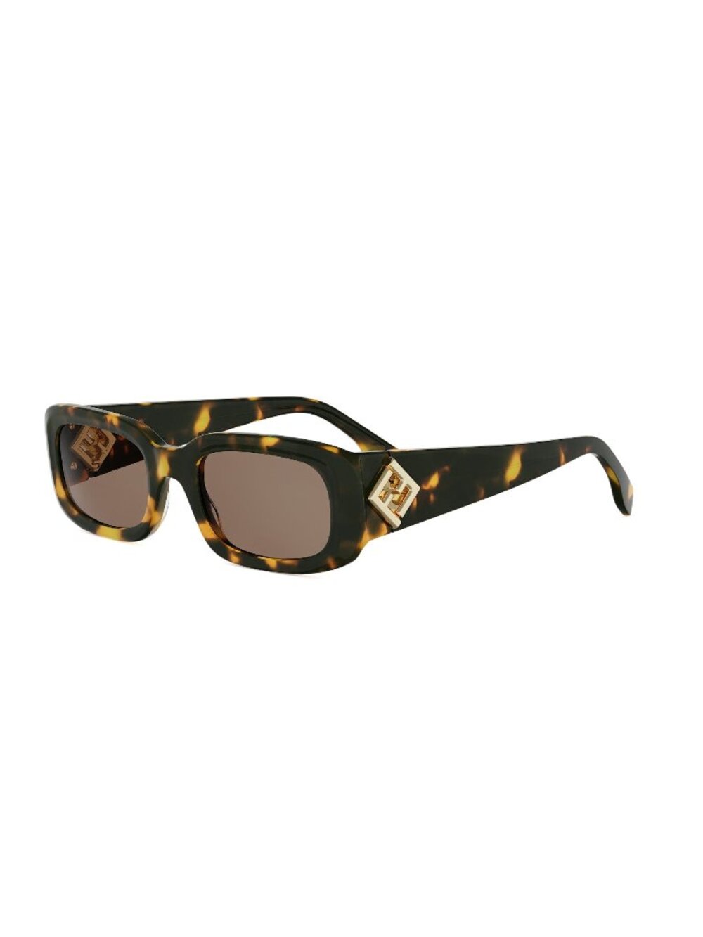 New FENDI Women's Sunglasses Acetate Frame FF DIAMONDS FE40222I 56E 52 Havana